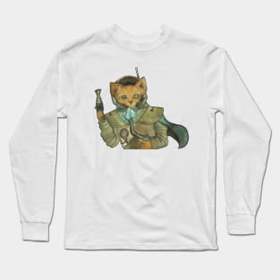 Steampunk Space Pirate Fox Long Sleeve T-Shirt